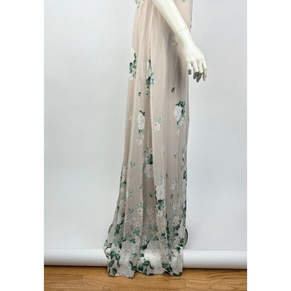 Show Me Your Mumu Amanda Maxi Dress Women XS NWT Bridesmaid Floral Ivory Lined - Picture 15 of 16
